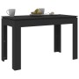 Mesa de comedor de madera contrachapada negro 120x60x76 cm en Mesas de comedor | Comprar online en Foru.es