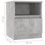 Mesitas de noche 2 uds contrachapada gris hormigón 40x40x50 cm de vidaXL, Mesitas de noche - Ref: Foro24-806166, Precio: 61,1...