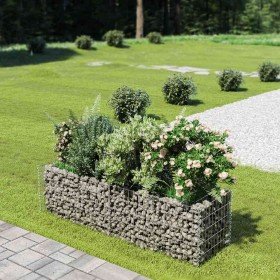 Arriate de gaviones de acero 180x50x50 cm en Macetas y jardineras | Comprar online en Foru.es