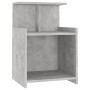 Mesita de noche madera contrachapada gris hormigón 40x35x60 cm de vidaXL, Mesitas de noche - Ref: Foro24-806183, Precio: 29,4...