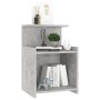 Mesita de noche madera contrachapada gris hormigón 40x35x60 cm de vidaXL, Mesitas de noche - Ref: Foro24-806183, Precio: 29,4...