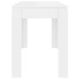 Mesa de comedor madera de ingeniería blanco brillo 120x60x76 cm en Mesas de comedor | Comprar online en Foru.es