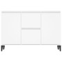 Aparador de madera contrachapada blanco 104x35x70 cm de vidaXL, Aparadores - Ref: Foro24-806112, Precio: 107,69 €, Descuento: %