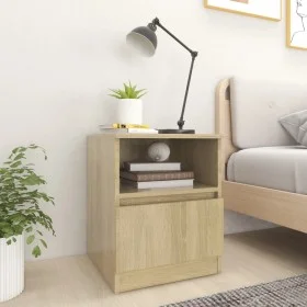 Nachttisch aus Sonoma-Eichensperrholz, 40 x 40 x 50 cm von vidaXL, Nachttische - Ref: Foro24-806163, Preis: 47,80 €, Rabatt: %