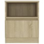 Mesita de noche madera contrachapada roble Sonoma 40x40x50 cm de vidaXL, Mesitas de noche - Ref: Foro24-806163, Precio: 49,03...