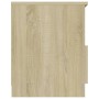 Mesita de noche madera contrachapada roble Sonoma 40x40x50 cm de vidaXL, Mesitas de noche - Ref: Foro24-806163, Precio: 49,03...