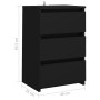Mesita de noche madera contrachapada negro 40x35x62,5 cm de vidaXL, Mesitas de noche - Ref: Foro24-806213, Precio: 64,59 €, D...