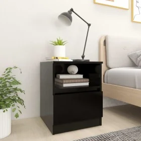 Nachttische 2 Stück schwarzes Sperrholz 40x40x50 cm von vidaXL, Nachttische - Ref: Foro24-806160, Preis: 64,26 €, Rabatt: %