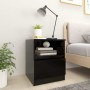 Mesitas de noche 2 uds madera contrachapada negro 40x40x50 cm de vidaXL, Mesitas de noche - Ref: Foro24-806160, Precio: 65,15...