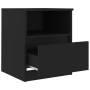 Mesitas de noche 2 uds madera contrachapada negro 40x40x50 cm de vidaXL, Mesitas de noche - Ref: Foro24-806160, Precio: 65,15...