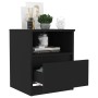 Mesitas de noche 2 uds madera contrachapada negro 40x40x50 cm de vidaXL, Mesitas de noche - Ref: Foro24-806160, Precio: 65,15...
