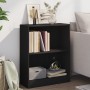 Estantería madera de ingeniería negro 60x24x76 cm en Librerías y estanterías | Comprar online en Foru.es