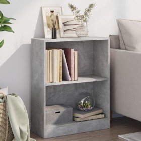 Estantería madera de ingeniería gris hormigón 60x24x76 cm en Librerías y estanterías | Comprar online en Foru.es