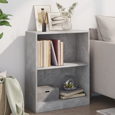 Estantería madera de ingeniería gris hormigón 60x24x76 cm en Librerías y estanterías | Comprar online en Foru.es