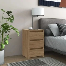 Mesitas de noche 2 uds contrachapada roble Sonoma 40x35x62,5cm de vidaXL, Mesitas de noche - Ref: Foro24-806218, Precio: 98,5...
