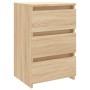 Mesitas de noche 2 uds contrachapada roble Sonoma 40x35x62,5cm de vidaXL, Mesitas de noche - Ref: Foro24-806218, Precio: 104,...