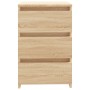 Mesitas de noche 2 uds contrachapada roble Sonoma 40x35x62,5cm de vidaXL, Mesitas de noche - Ref: Foro24-806218, Precio: 104,...