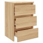 Mesitas de noche 2 uds contrachapada roble Sonoma 40x35x62,5cm de vidaXL, Mesitas de noche - Ref: Foro24-806218, Precio: 104,...