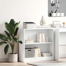 Estantería de madera contrachapada blanco 80x24x75 cm en Librerías y estanterías | Comprar online en Foru.es