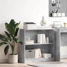 Estantería de madera contrachapada gris hormigón 80x24x75 cm en Librerías y estanterías | Comprar online en Foru.es
