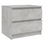 Concrete gray plywood bedside table 50x39x43.5cm by vidaXL, Nightstands - Ref: Foro24-806201, Price: 41,78 €, Discount: %