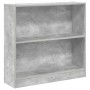 Estantería de madera contrachapada gris hormigón 80x24x75 cm en Librerías y estanterías | Comprar online en Foru.es