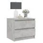 Concrete gray plywood bedside table 50x39x43.5cm by vidaXL, Nightstands - Ref: Foro24-806201, Price: 41,78 €, Discount: %