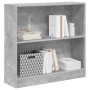 Estantería de madera contrachapada gris hormigón 80x24x75 cm en Librerías y estanterías | Comprar online en Foru.es