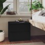 Mesitas de noche 2 uds madera contrachapada negro 50x39x43,5 cm de vidaXL, Mesitas de noche - Ref: Foro24-806196, Precio: 73,...