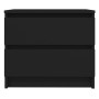 Mesitas de noche 2 uds madera contrachapada negro 50x39x43,5 cm de vidaXL, Mesitas de noche - Ref: Foro24-806196, Precio: 73,...