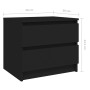 Mesitas de noche 2 uds madera contrachapada negro 50x39x43,5 cm de vidaXL, Mesitas de noche - Ref: Foro24-806196, Precio: 73,...