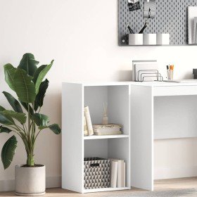 Estantería 2 niveles madera contrachapada blanco 40x30x76,5 cm en Librerías y estanterías | Comprar online en Foru.es