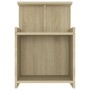 Mesitas de noche 2 uds contrachapada roble Sonoma 40x35x60 cm de vidaXL, Mesitas de noche - Ref: Foro24-806182, Precio: 52,18...