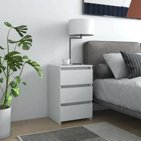 Mesita de noche madera de ingeniería blanco 40x35x62,5 cm de vidaXL, Mesitas de noche - Ref: Foro24-806211, Precio: 60,48 €, ...