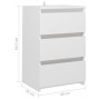 Mesita de noche madera de ingeniería blanco 40x35x62,5 cm de vidaXL, Mesitas de noche - Ref: Foro24-806211, Precio: 63,83 €, ...