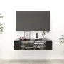 Mueble de TV colgante madera contrachapada negro 100x30x26,5 cm de vidaXL, Muebles TV - Ref: Foro24-806230, Precio: 44,84 €, ...