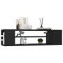 Mueble de TV colgante madera contrachapada negro 100x30x26,5 cm de vidaXL, Muebles TV - Ref: Foro24-806230, Precio: 45,51 €, ...