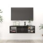 Estantería de pared madera contrachapada negro 102x30x29 cm de vidaXL, Estantes y estanterías - Ref: Foro24-806257, Precio: 6...