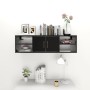 Estantería de pared madera contrachapada negro 102x30x29 cm de vidaXL, Estantes y estanterías - Ref: Foro24-806257, Precio: 6...