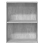 Estantería 2 niveles contrachapada gris hormigón 60x30x76,5cm en Librerías y estanterías | Comprar online en Foru.es
