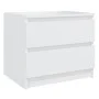 Mesita de noche madera contrachapada blanco 50x39x43,5 cm de vidaXL, Mesitas de noche - Ref: Foro24-806193, Precio: 61,36 €, ...