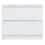 Mesita de noche madera contrachapada blanco 50x39x43,5 cm de vidaXL, Mesitas de noche - Ref: Foro24-806193, Precio: 61,36 €, ...