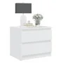 Mesita de noche madera contrachapada blanco 50x39x43,5 cm de vidaXL, Mesitas de noche - Ref: Foro24-806193, Precio: 61,36 €, ...