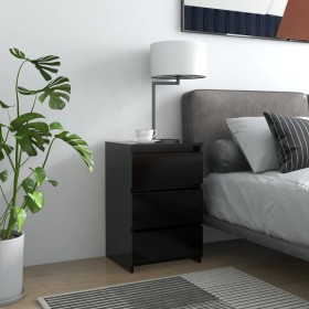 Mesitas de noche 2 uds madera de ingeniería negro 40x35x62,5cm de vidaXL, Mesitas de noche - Ref: Foro24-806214, Precio: 92,5...