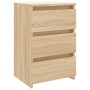 Mesita de noche madera contrachapada roble Sonoma 40x35x62,5cm de vidaXL, Mesitas de noche - Ref: Foro24-806217, Precio: 67,1...