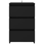 Mesitas de noche 2 uds madera de ingeniería negro 40x35x62,5cm de vidaXL, Mesitas de noche - Ref: Foro24-806214, Precio: 92,5...