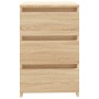 Mesita de noche madera contrachapada roble Sonoma 40x35x62,5cm de vidaXL, Mesitas de noche - Ref: Foro24-806217, Precio: 67,1...