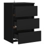 Mesitas de noche 2 uds madera de ingeniería negro 40x35x62,5cm de vidaXL, Mesitas de noche - Ref: Foro24-806214, Precio: 92,5...