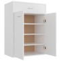 Mueble zapatero de madera contrachapada blanco 60x35x84 cm en Zapateros y organizadores de calzado | Comprar online en Foru.es