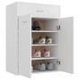 Mueble zapatero de madera contrachapada blanco 60x35x84 cm en Zapateros y organizadores de calzado | Comprar online en Foru.es